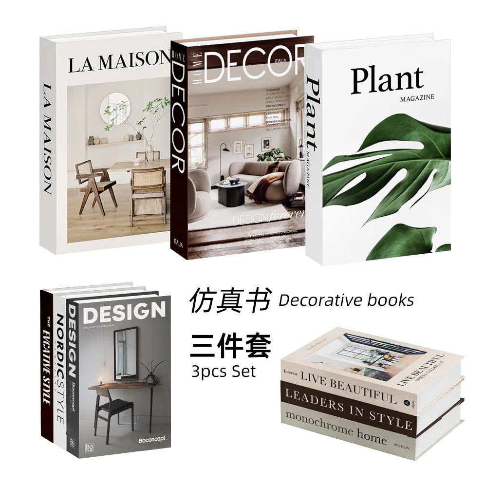 Quiet Luxury Lifestyle - 3pcs/lot Simulation Books for Decoration Luxury