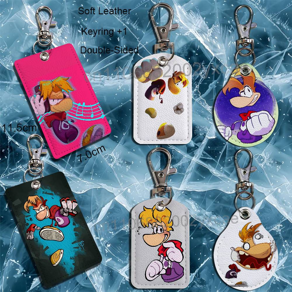Leather Card Wallet - Flying fist attack Rayman Card Holder