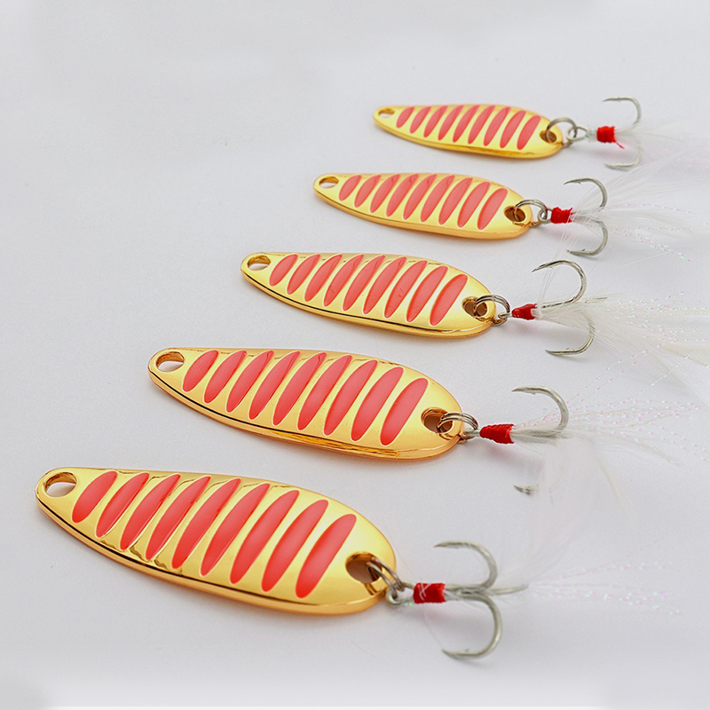 Gold Cutlery Flatware - Fishing Lure Spoon 5g 7g 10g