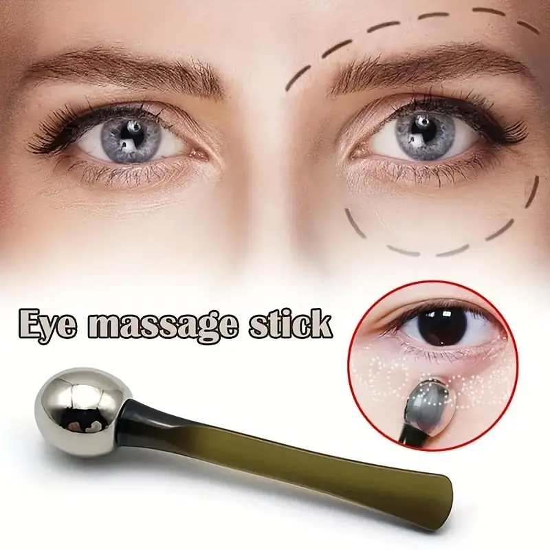 1pc Eye Roller Massage Stick E - Gold Cutlery Flatware ulasan dan harga
