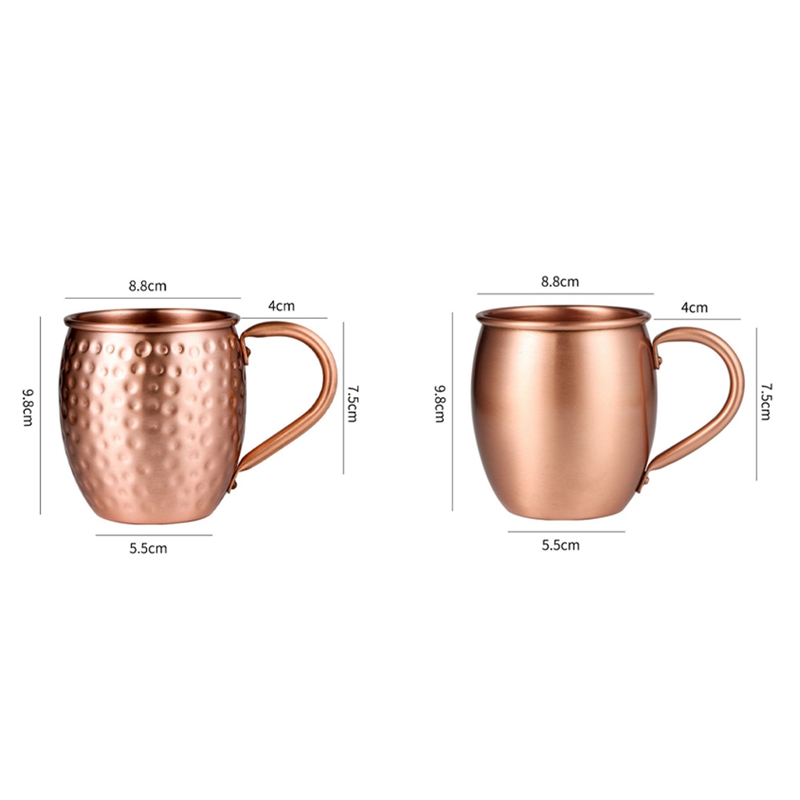 530ML 100% Pure Copper Mug Mug - Copper Cocktail Mug ulasan dan harga