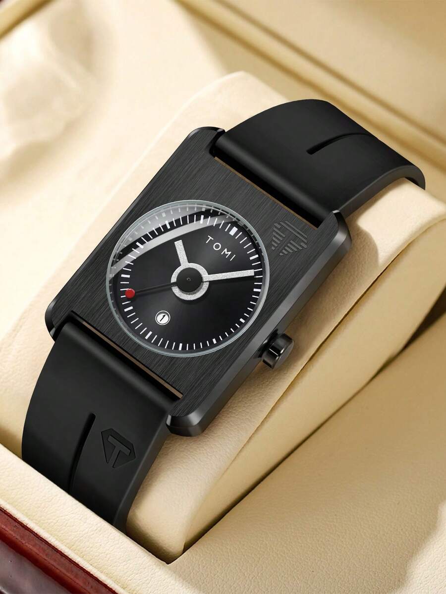 1pc TOMI Men's Square Silicone - Luxury Lifestyle Dress ulasan dan harga