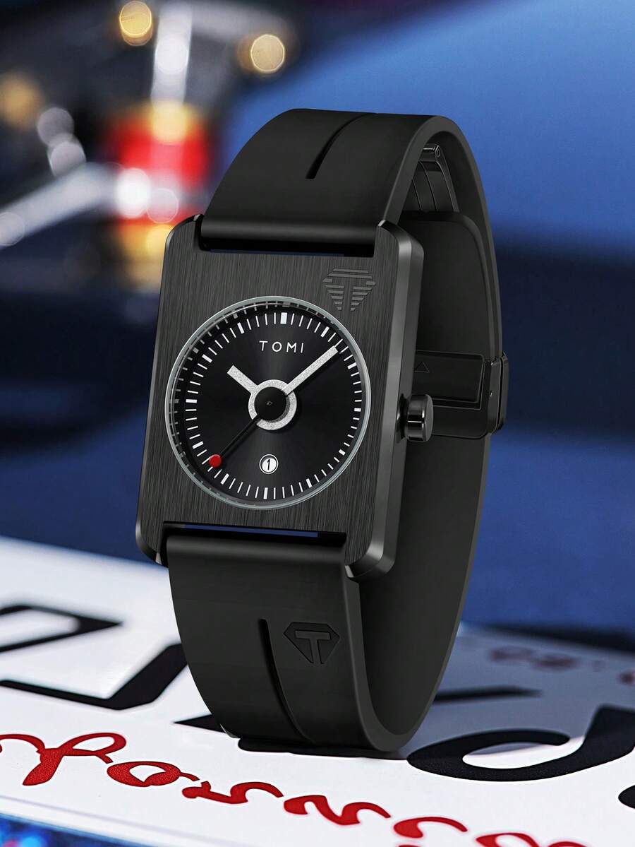 1pc TOMI Men's Square Silicone - Luxury Lifestyle Dress ulasan dan harga