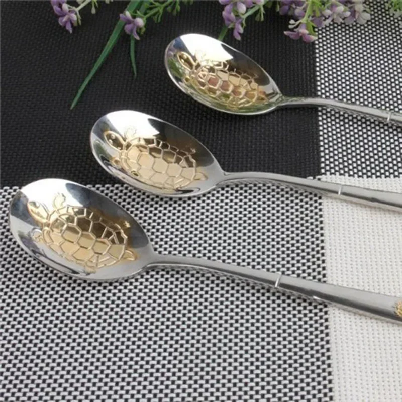 1 Piece Dinner Spoon Gold-plat - Gold Cutlery Flatware ulasan dan harga