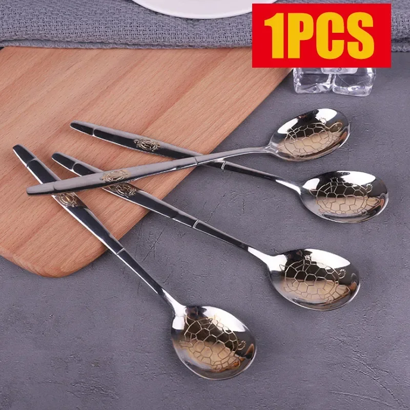 1 Piece Dinner Spoon Gold-plat - Gold Cutlery Flatware ulasan dan harga