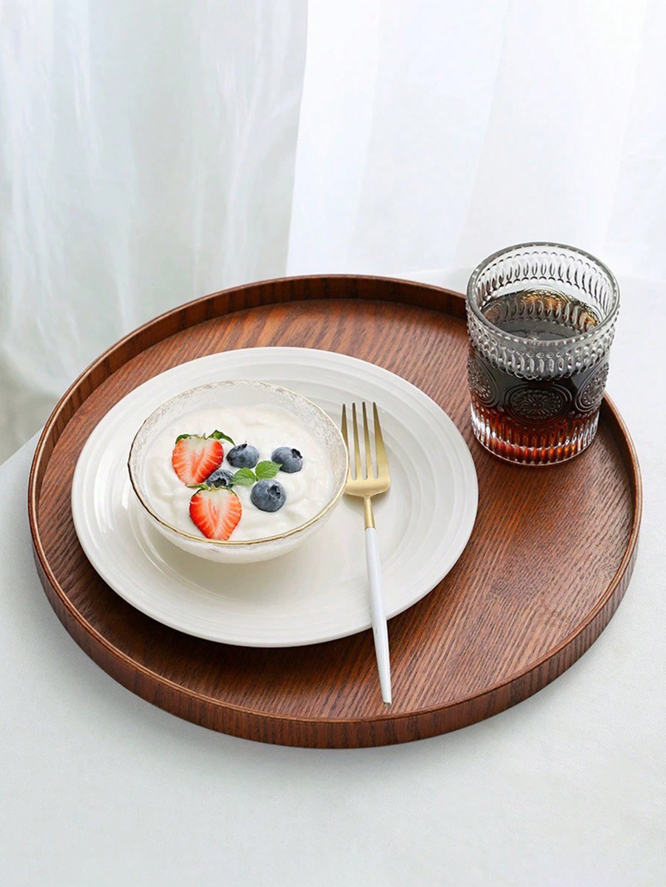 1pc/3pcs Natural Wooden Servin - Wooden Serving Tray ulasan dan harga