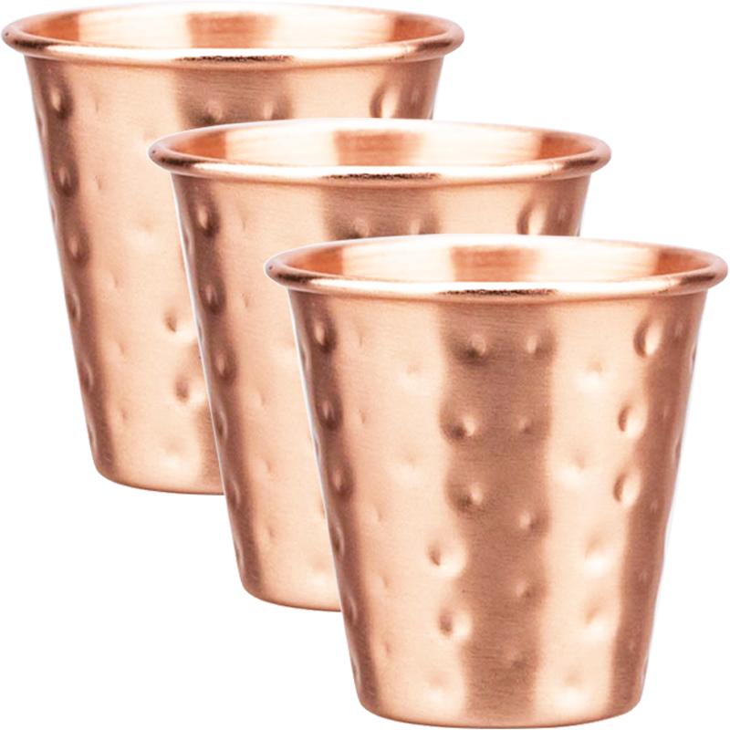 3Pcs New 60ml 100% Copper Cups - Copper Cocktail Mug ulasan dan harga