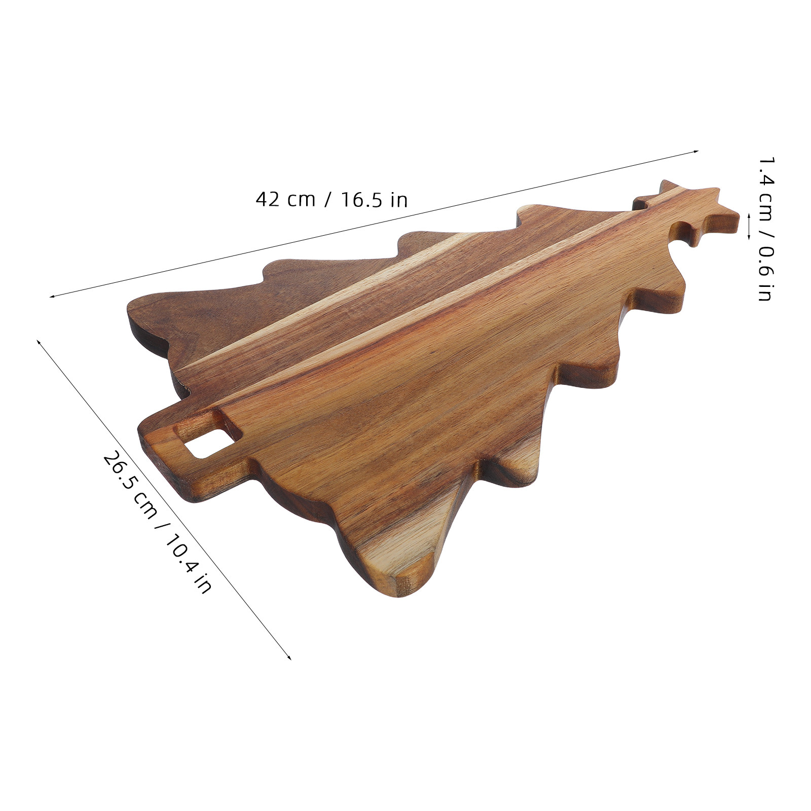 Christmas Tree Wood Cutting Bo - Wooden Serving Tray ulasan dan harga