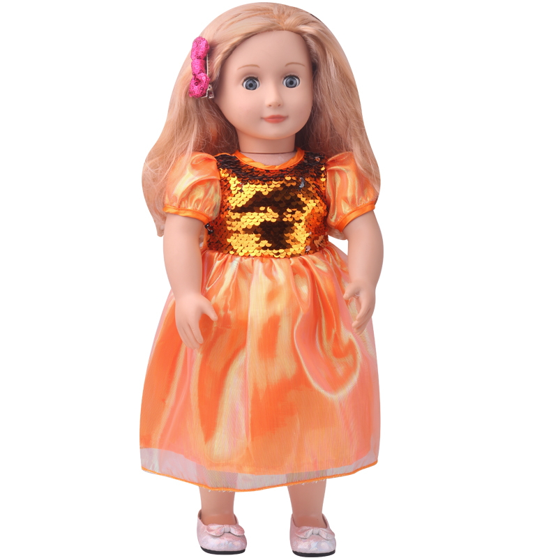 18 Inch Doll Girl Bubble Sleev - Luxury Lifestyle Dress ulasan dan harga