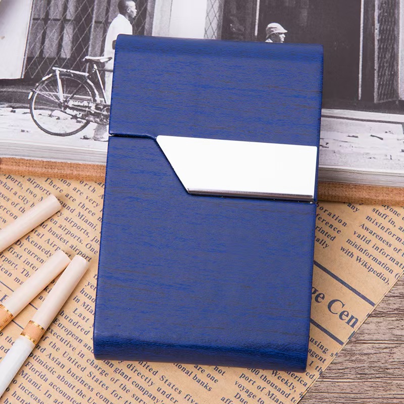 7 Slot Stainless Steel Cigaret - Leather Card Wallet ulasan dan harga