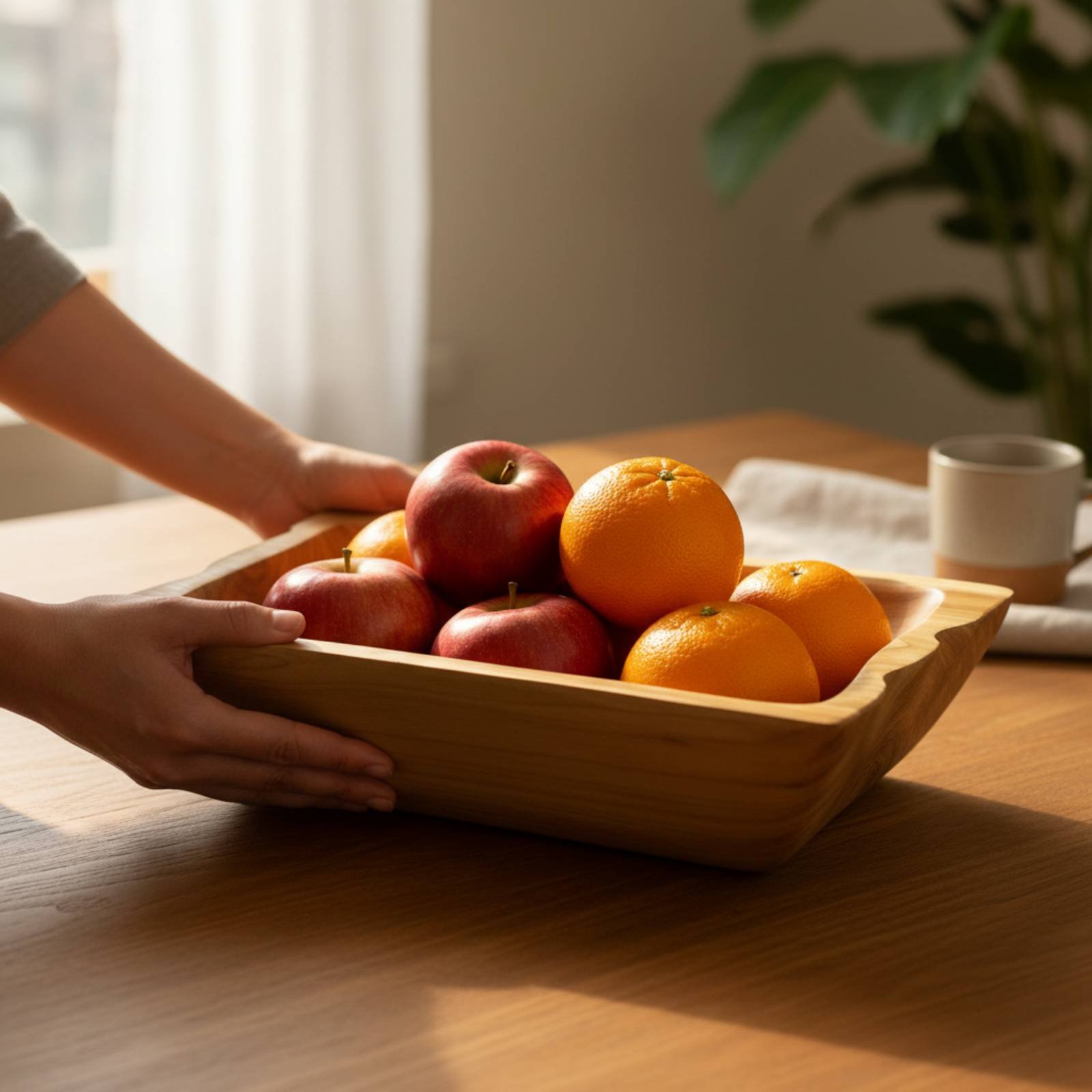 Hardwood Wood Storage Basin La - Wooden Serving Tray ulasan dan harga