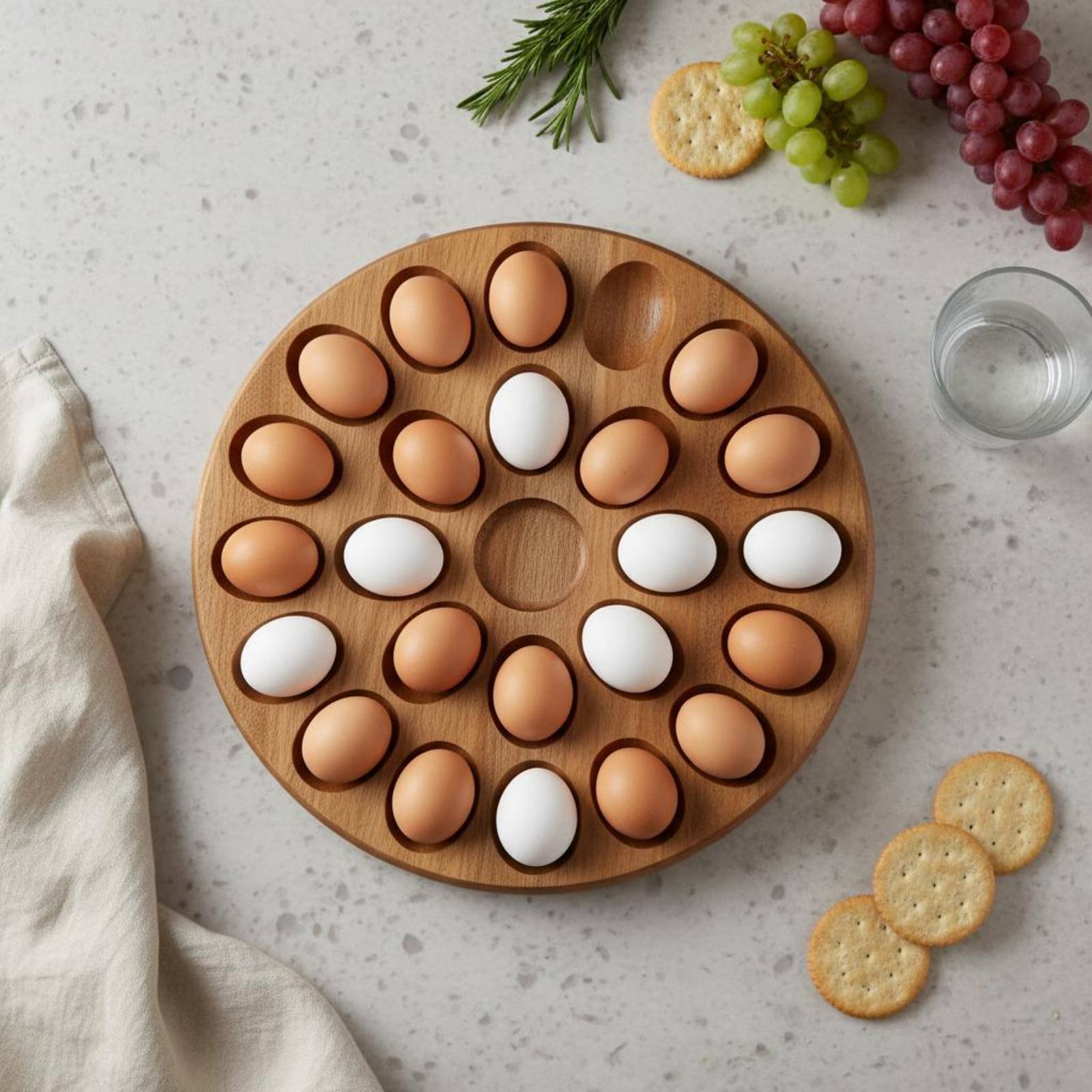 Reversible Wooden Oval Tray Na - Wooden Serving Tray ulasan dan harga