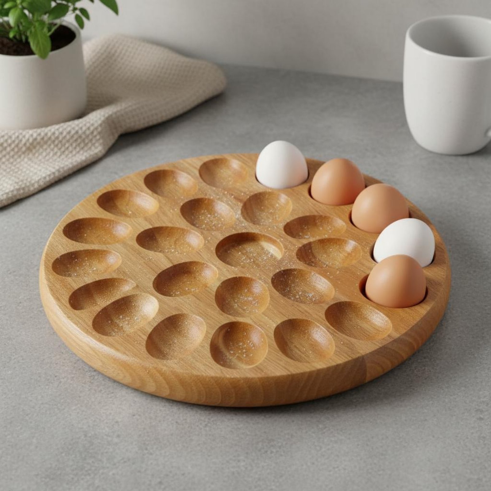 Reversible Wooden Oval Tray Na - Wooden Serving Tray ulasan dan harga
