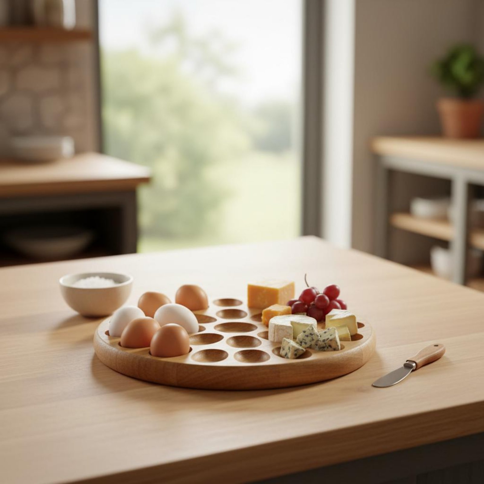 Reversible Wooden Oval Tray Na - Wooden Serving Tray ulasan dan harga