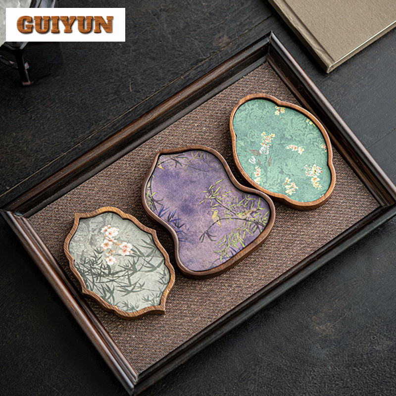 Handmade Walnut Wood Tea Tray  - Wooden Serving Tray ulasan dan harga