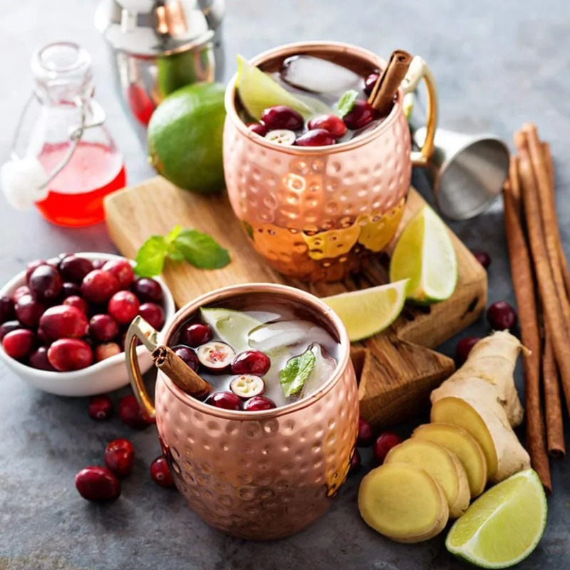1-6PCS Cocktail Wine Cup Mosco - Copper Cocktail Mug ulasan dan harga