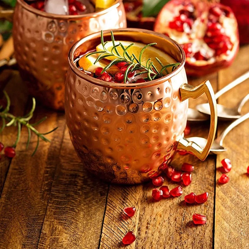 1-6PCS Cocktail Wine Cup Mosco - Copper Cocktail Mug ulasan dan harga