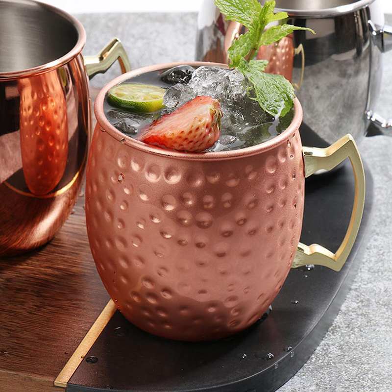 1Pcs 530ml Stainless Steel Mos - Copper Cocktail Mug ulasan dan harga