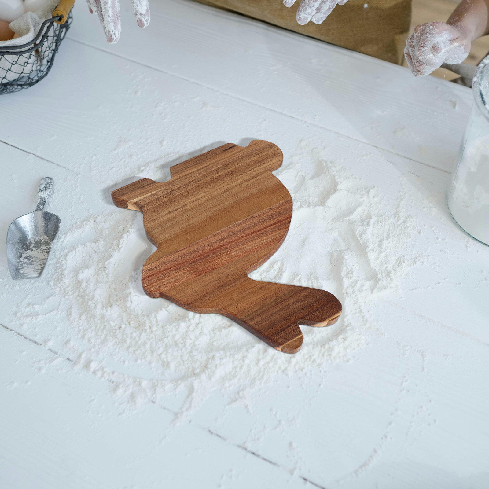 Bunny Shaped Wood Serving Plat - Wooden Serving Tray ulasan dan harga