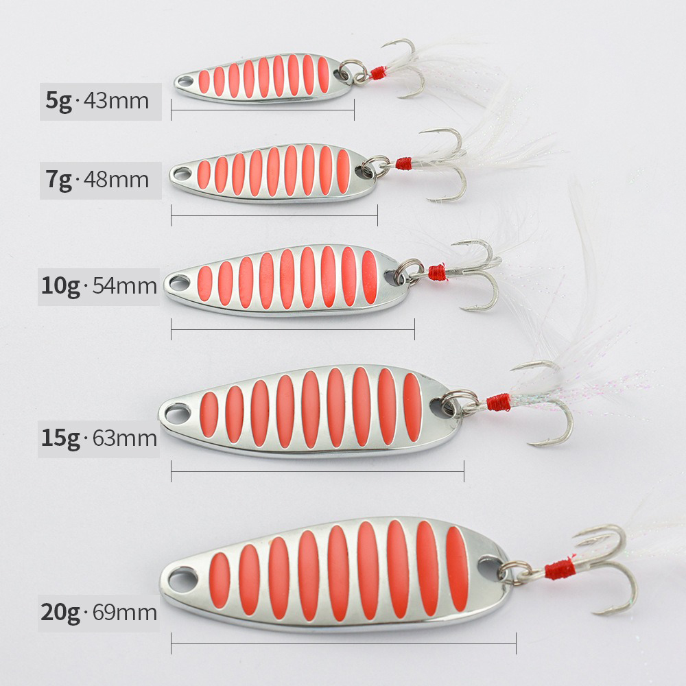 Fishing Lure Spoon 5g 7g 10g 1 - Gold Cutlery Flatware ulasan dan harga