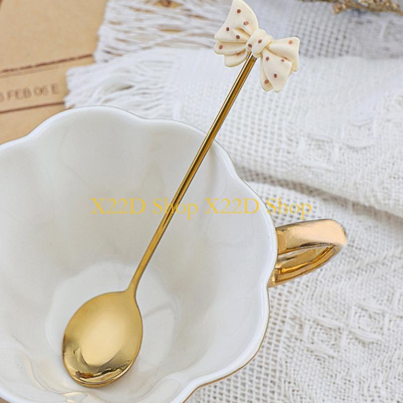 X22D Gold Plated Dessert Spoon - Gold Cutlery Flatware ulasan dan harga