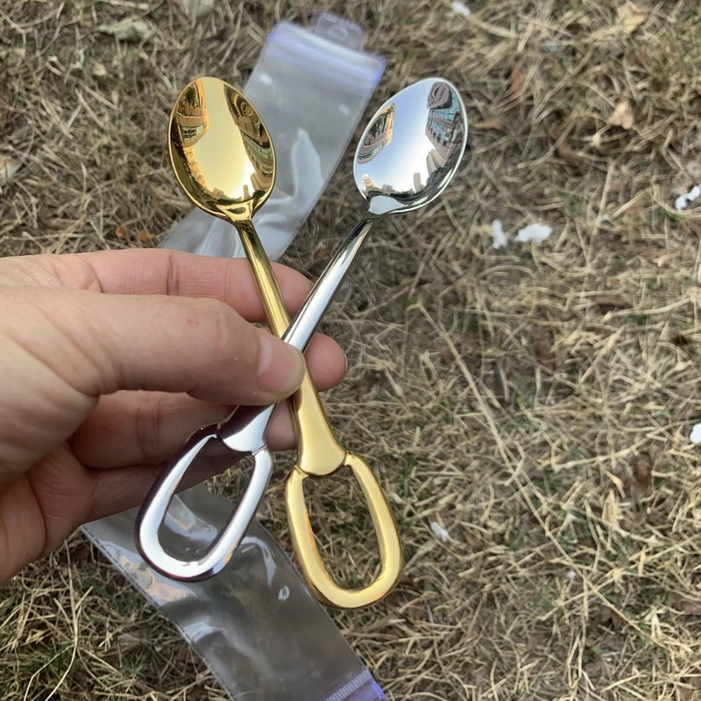 304 Stainless Steel Cutlery wi - Gold Cutlery Flatware ulasan dan harga