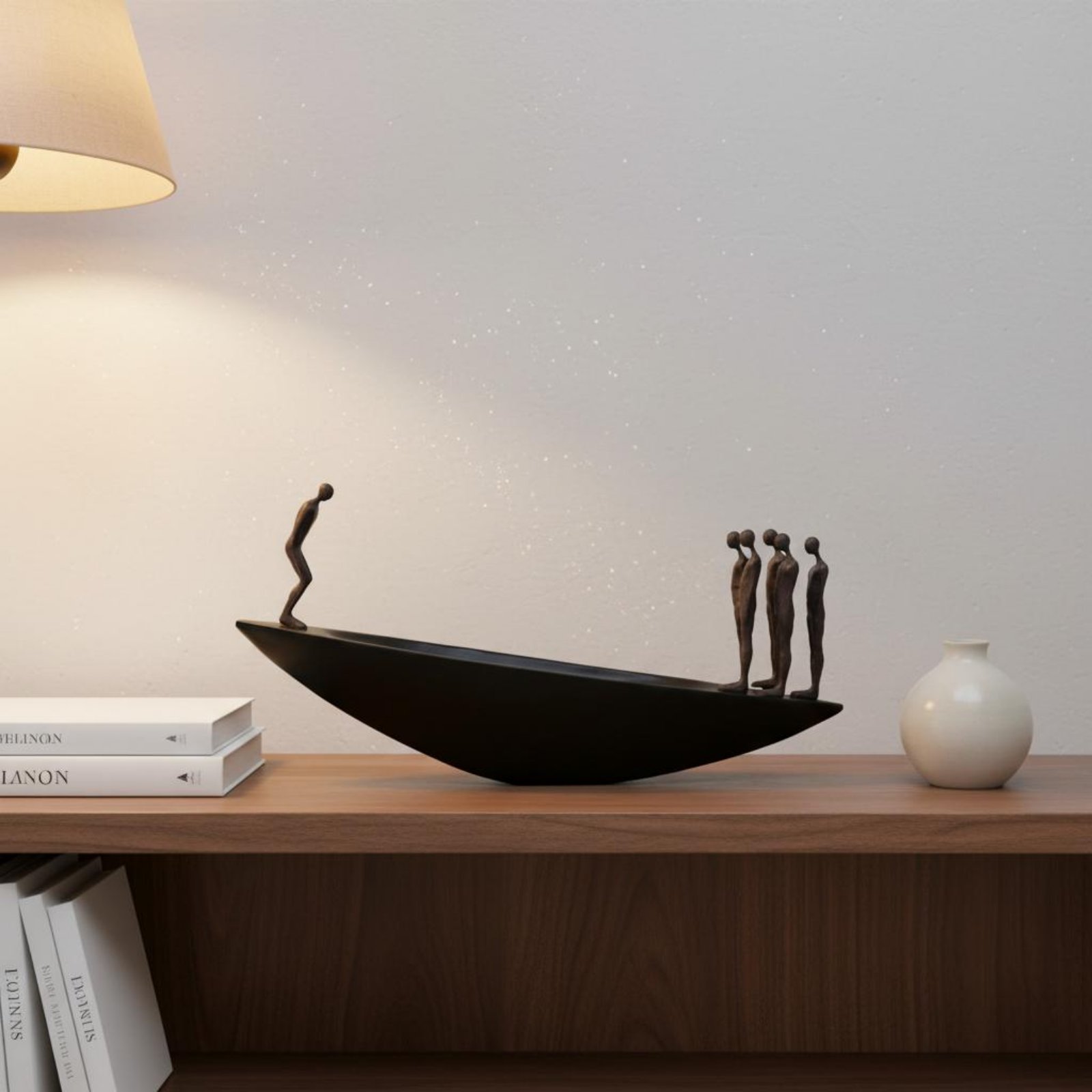 Modern Resin Sailboat Statue A - Quiet Luxury Lifestyle ulasan dan harga