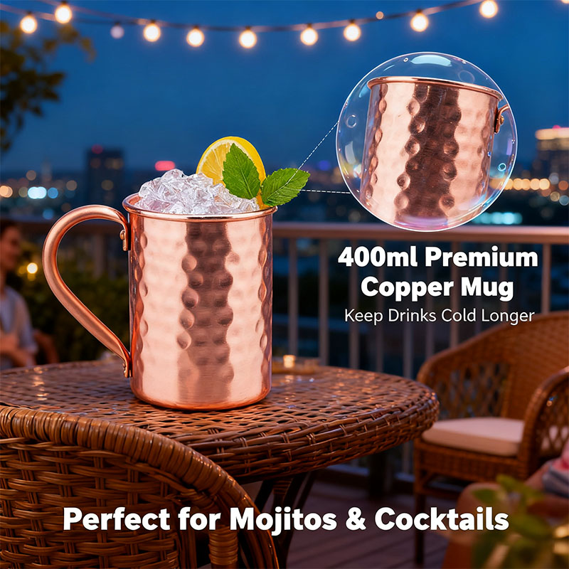 New 100% Copper Cups Pure Soli - Copper Cocktail Mug ulasan dan harga