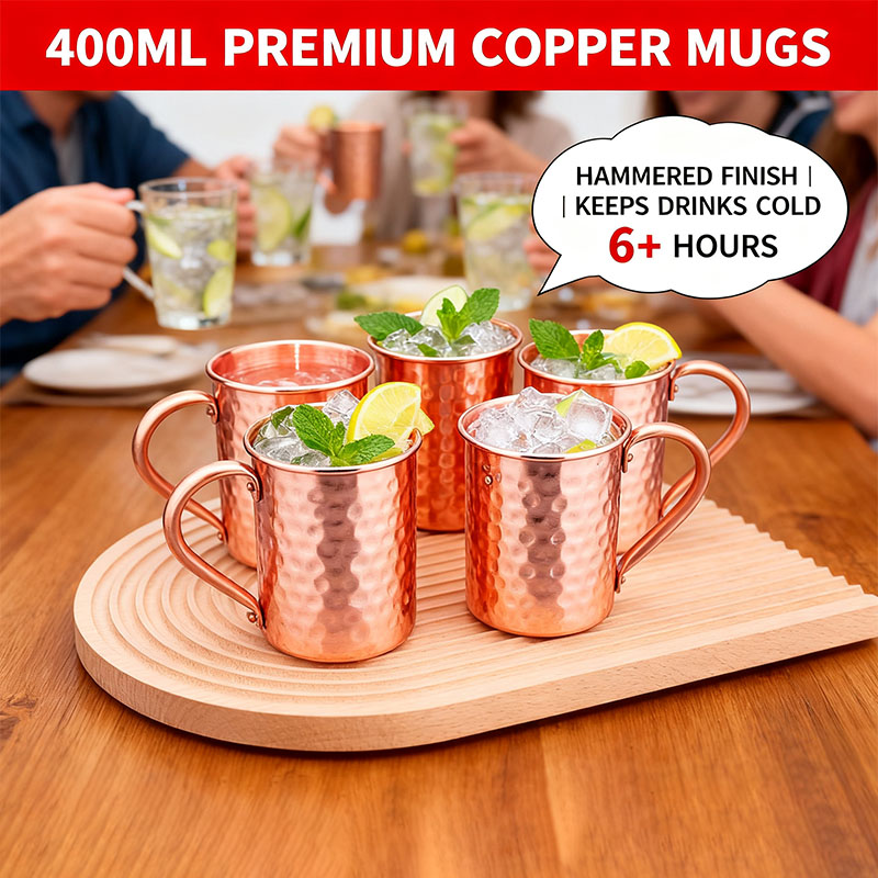 New 100% Copper Cups Pure Soli - Copper Cocktail Mug ulasan dan harga