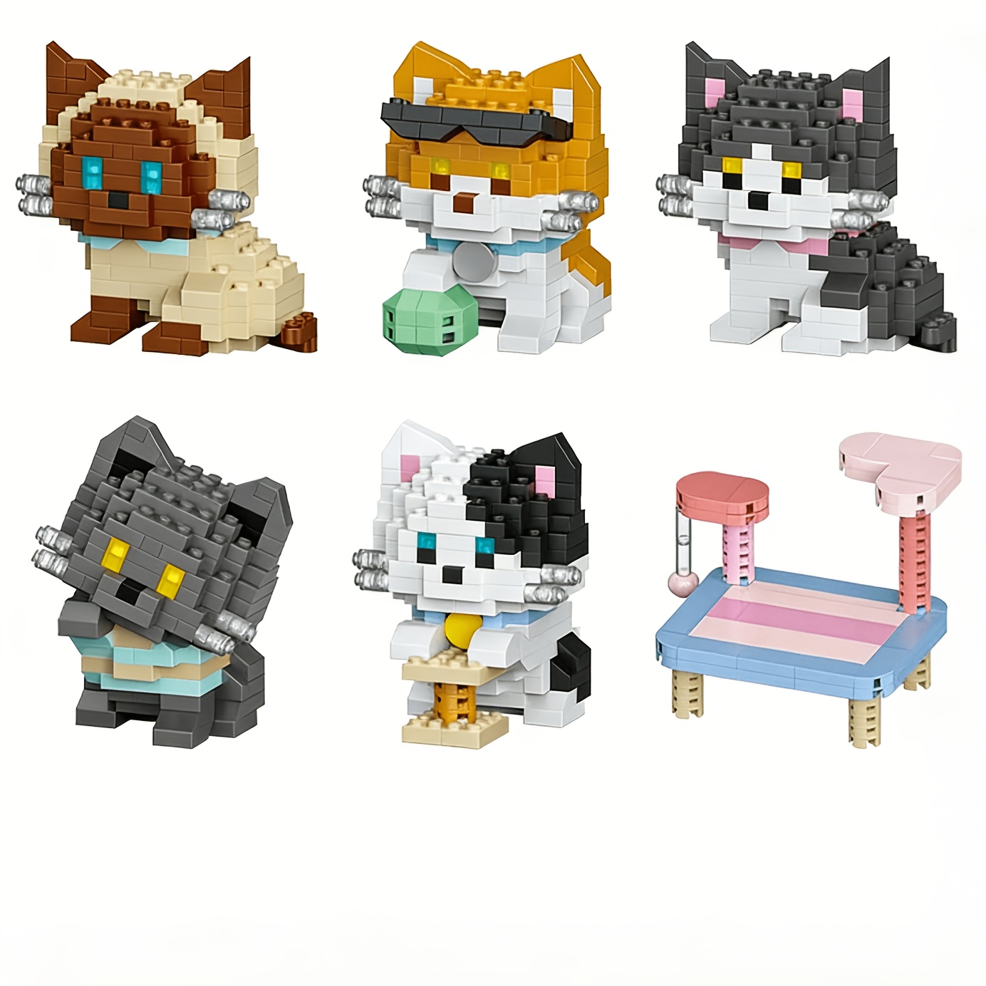 Cat Series Building Blocks Set - Quiet Luxury Lifestyle ulasan dan harga
