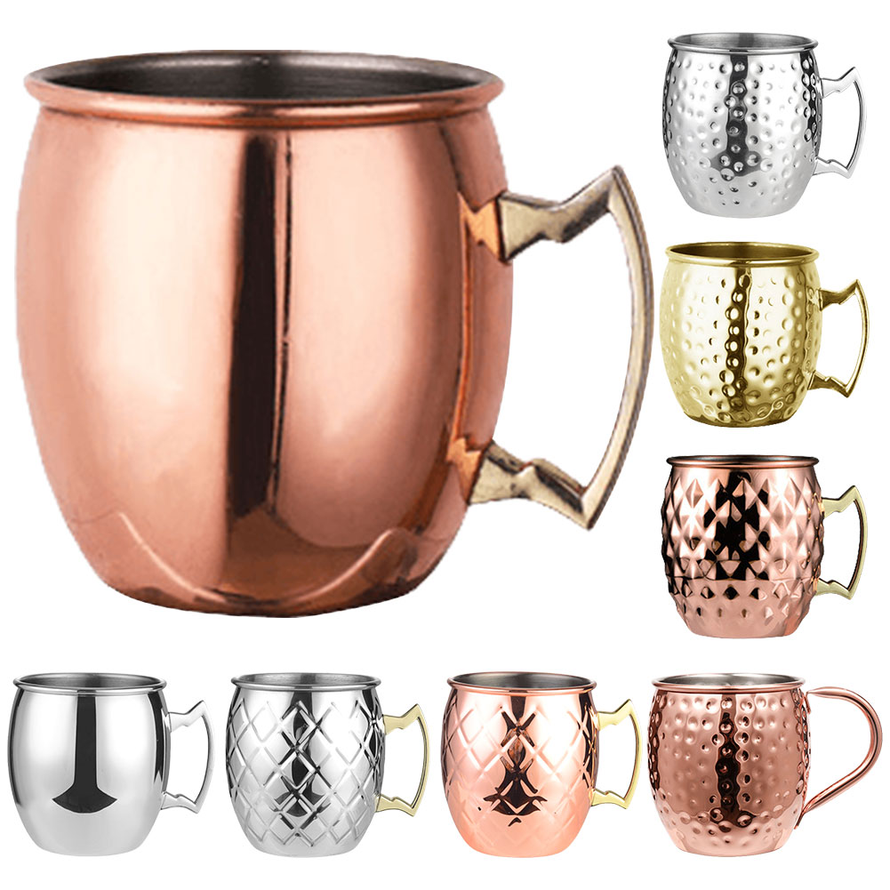 500ML Cocktail Wine Cup Moscow - Copper Cocktail Mug ulasan dan harga
