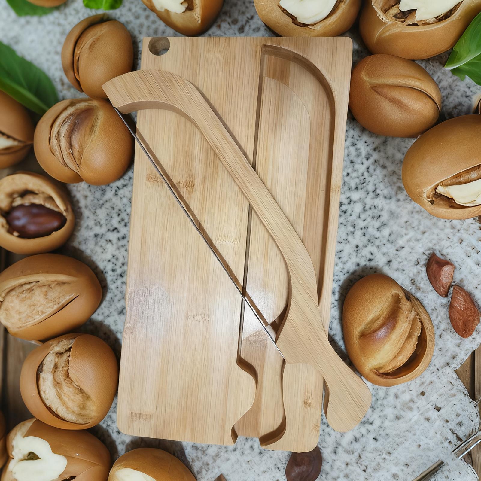 Bread Cutter For Sourdough Por - Wooden Serving Tray ulasan dan harga