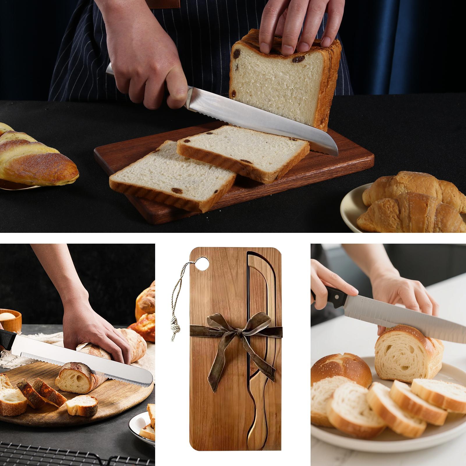 Bread Cutter For Sourdough Por - Wooden Serving Tray ulasan dan harga