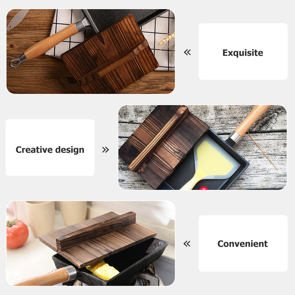 Wooden Pan Lid Kitchen Japanes - Wooden Serving Tray ulasan dan harga