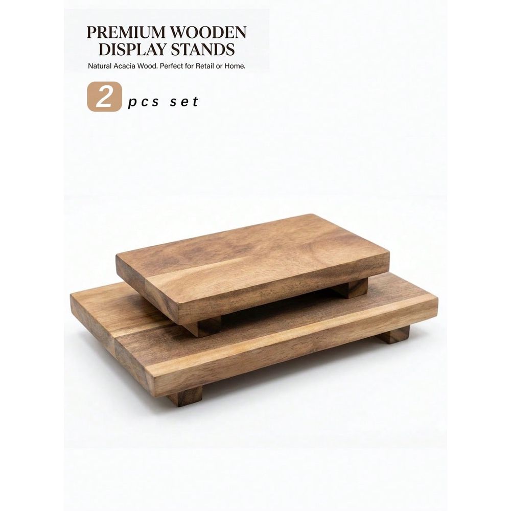 Pcs Set Twine Footed Wood Serv - Wooden Serving Tray ulasan dan harga