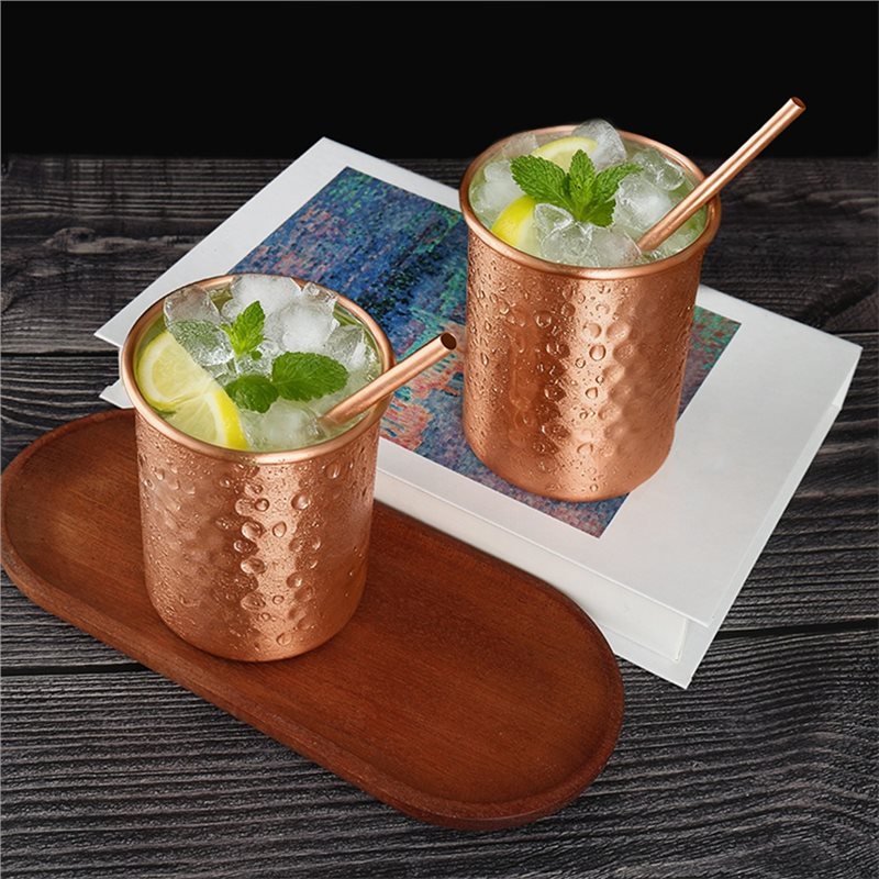 ABLU-2PC 400Ml Copper Color St - Copper Cocktail Mug ulasan dan harga