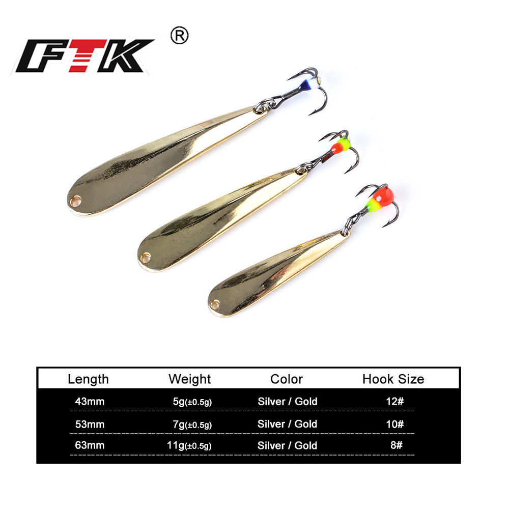 FTK Ice Fishing Lure Metal Gol - Gold Cutlery Flatware ulasan dan harga