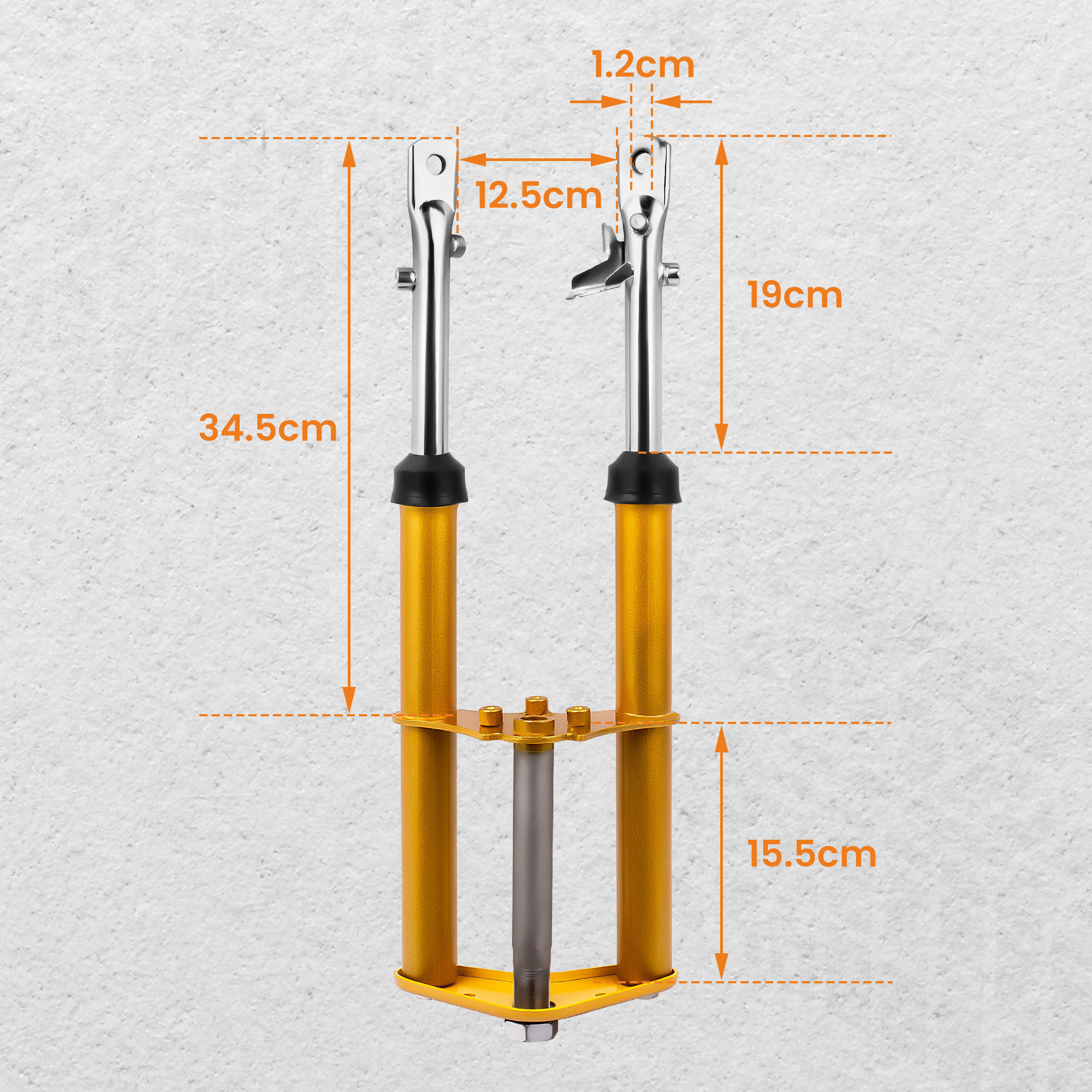 Complete Front Forks Shock Sus - Gold Cutlery Flatware ulasan dan harga