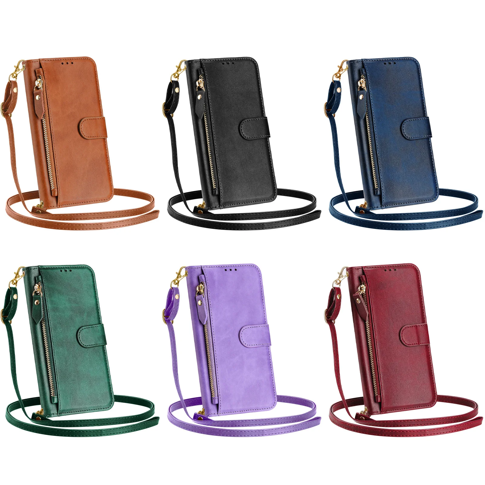 Crossbody Zipper Cards Solt Le - Leather Card Wallet ulasan dan harga