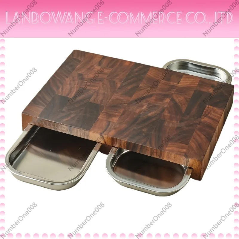 Walnut Cutting Board with Stai - Wooden Serving Tray ulasan dan harga